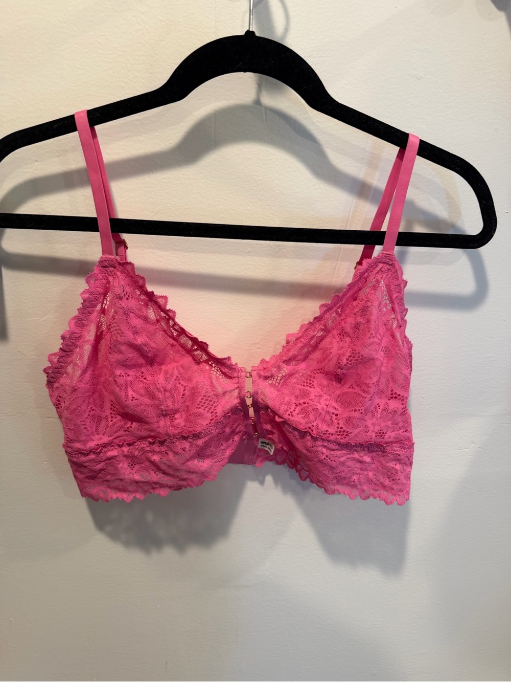 Aerie Lace Bralette - Hot Pink Large